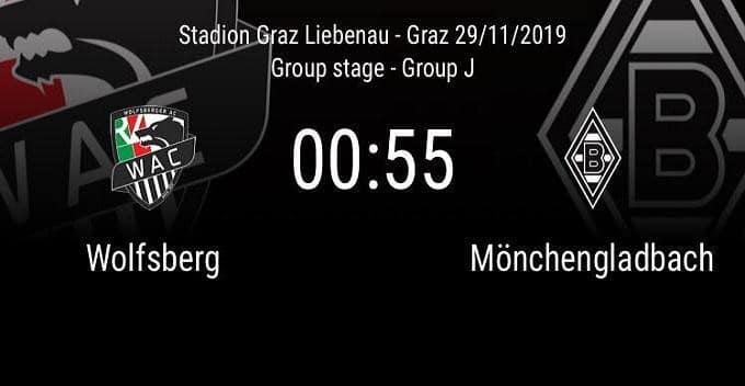 Soi kèo Wolfsberger AC vs Borussia M’gladbach, 29/11/2019 – UEFA Europa League