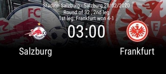 Soi kèo Salzburg vs Eintracht Frankfurt, 28.02.2020 – Cúp C2 Châu Âu