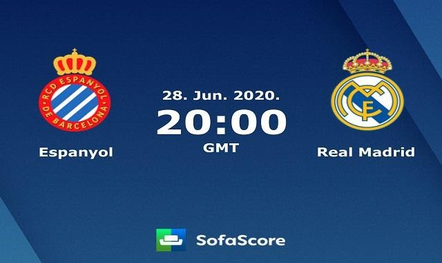 Soi kèo Espanyol vs Real Madrid, 28/6/2020 – VĐQG Tây Ban Nha