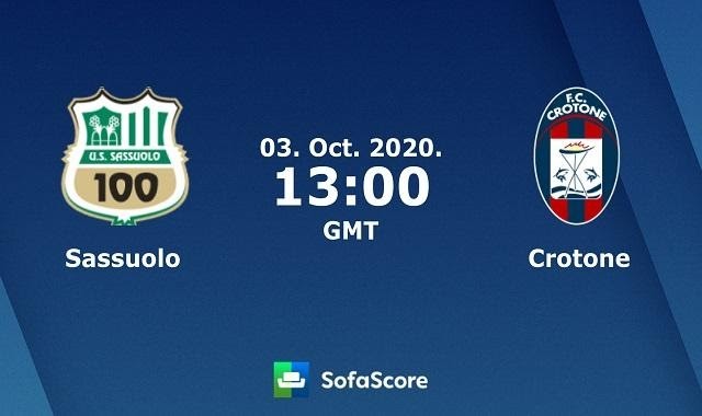 Soi kèo Sassuolo vs Crotone, 3/10/2020 – VĐQG Ý (Serie A)