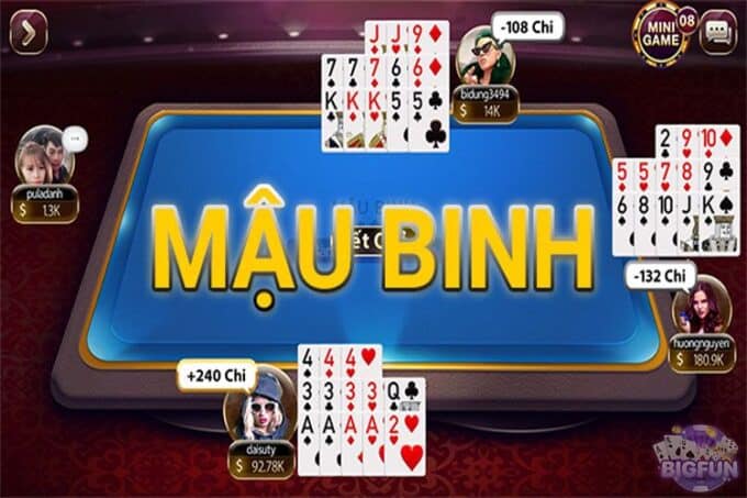 Choi Mau binh chi at online